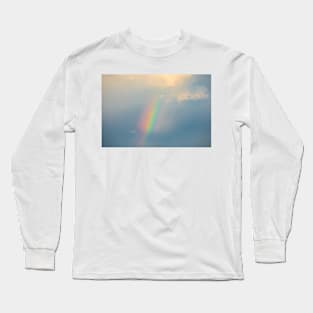 Small rainbow after rain at sunset Long Sleeve T-Shirt